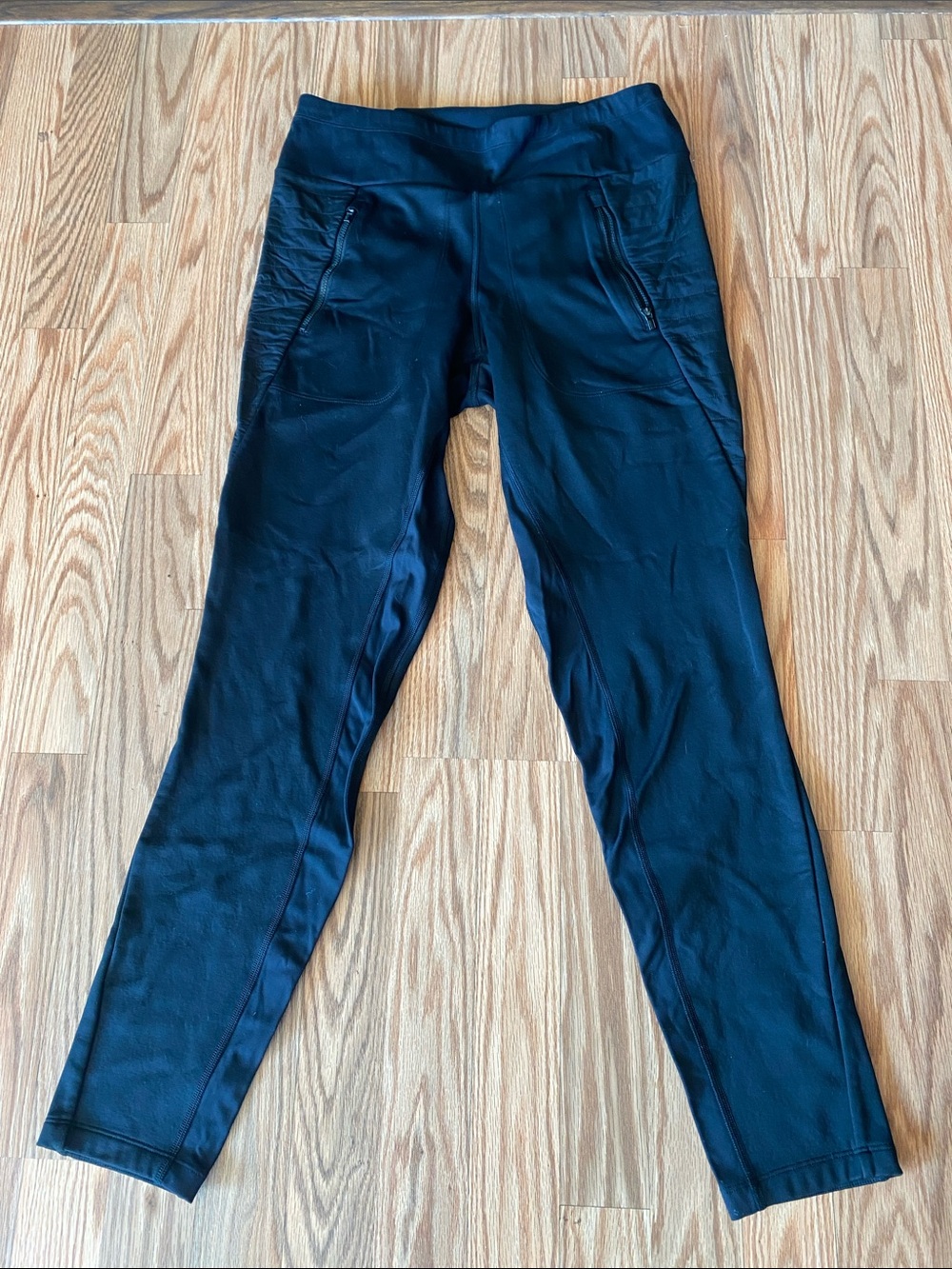 Athleta Peak Hybrid Fleece Tight Performance Hiking Pants/Leggings Med. Active